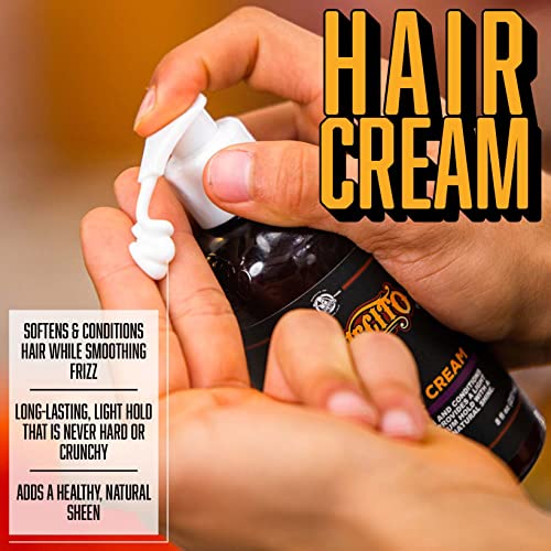 Suavecito Hair Cream 8 oz Medium Shine Light Hold Pump Bottle - Image 5