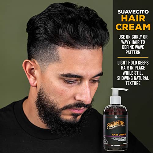 Suavecito Hair Cream 8 oz Medium Shine Light Hold Pump Bottle - Image 4