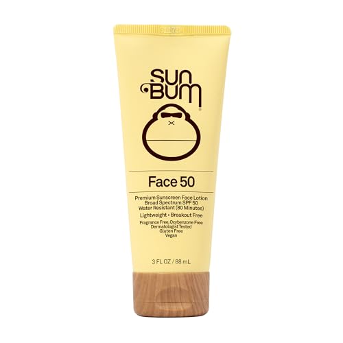Sun Bum SPF 50 Face Lotion 3 oz Vegan Hawaii Compliant Sunscreen