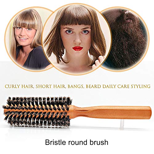 Sunbird Large Round Brush with Wild Boar Bristles for All Hair Types and Styles - Image 5