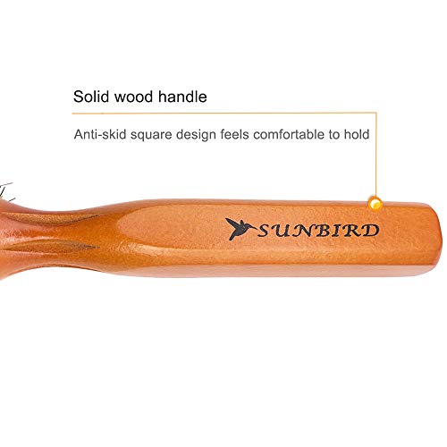 Sunbird Large Round Brush with Wild Boar Bristles for All Hair Types and Styles - Image 3