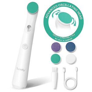 SUNMAY 4-in-1 Rechargeable Electric Nail File Set for Home Pedicure and Nail Care