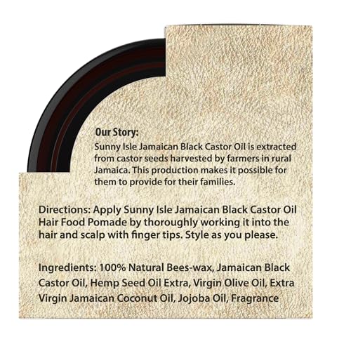 Sunny Isle Jamaican Black Castor Oil Hair Pomade 4 oz for Moisturizing Styling - Image 5