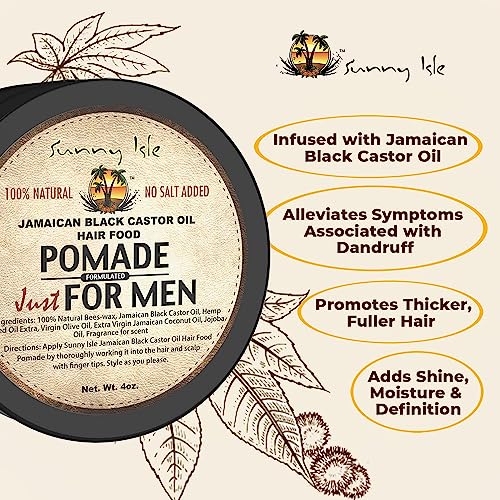 Sunny Isle Jamaican Black Castor Oil Hair Pomade 4 oz for Moisturizing Styling - Image 3