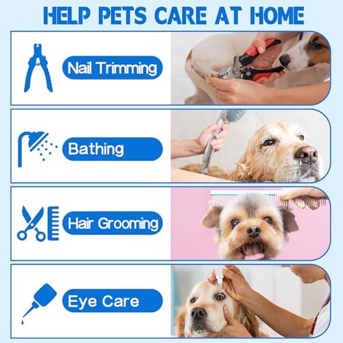 Adjustable Pet Grooming Hammock Kit for Dogs and Cats with Nail Clippers - Image 7