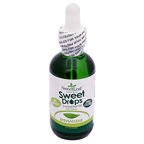 SweetLeaf Zero Calorie Liquid Stevia Sweetener Drops, Non-GMO, Gluten-Free, 2 Fl Oz