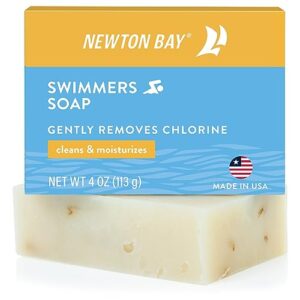 Swimmers Soap | All Natural Body and Face Wash Soap Bar | Gently Washes Away Chlorine After Swimming | Revitalizes Sensitive Skin | Single 4 Ounce Soap Bar