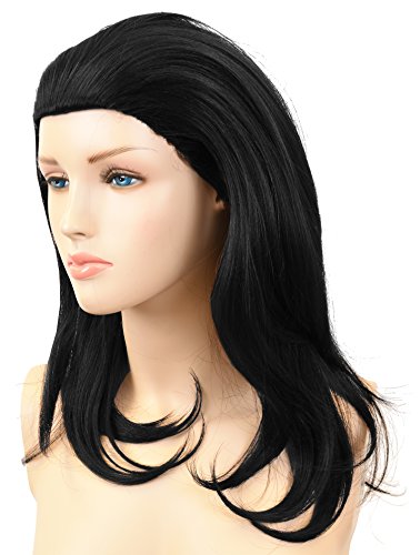 Synthetic Natural Wave Wig for Women, Heat Resistant Should Length Half Head Curly Hair Wig for African American Black - Image 3