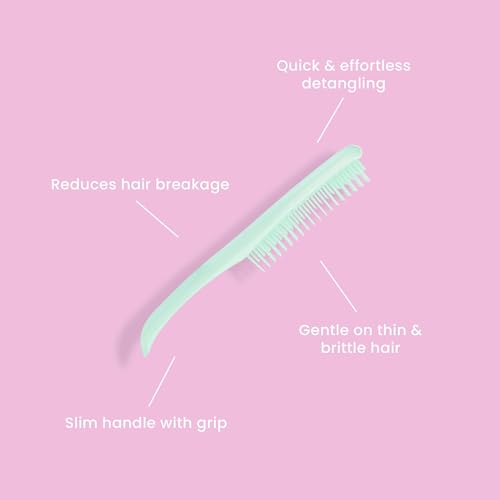 Tangle Teezer The Fine and Fragile Ultimate Detangling Brush, Dry and Wet Hair Brush Detangler for Color-Treated, Fine and Fragile Hair, Lilac/Mint - Image 3