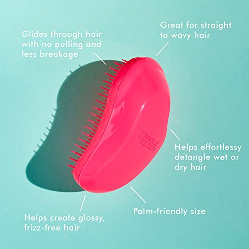 Tangle Teezer The Original Detangling Brush, Dry and Wet Hair Brush Detangler for All Regular Hair Types, Pink Fizz - Image 3