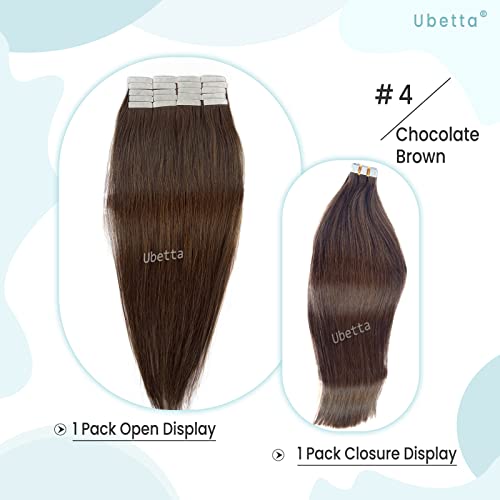 Tape in Hair Extensions,Real Human Hair Tape in Extensions, Brown Hair Extensions Human Hair Tape ins for Women, 20 Pieces Tape in Hair Extensions Remy Human Hair, 22 Inch Double Sided Tape Hair - Image 7