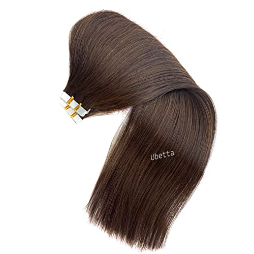Tape in Hair Extensions,Real Human Hair Tape in Extensions, Brown Hair Extensions Human Hair Tape ins for Women, 20 Pieces Tape in Hair Extensions Remy Human Hair, 22 Inch Double Sided Tape Hair - Image 9