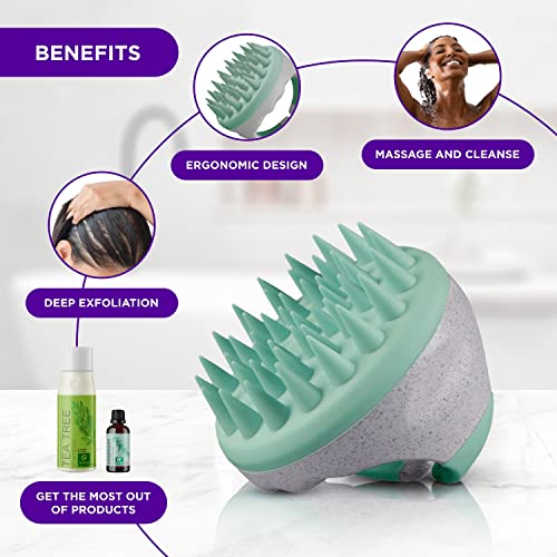 Tea Tree Conditioner 8 Fl Oz with Scalp Scrubber Brush for Healthy Hair Care - Image 7