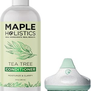 Tea Tree Conditioner 8 Fl Oz with Scalp Scrubber Brush for Healthy Hair Care