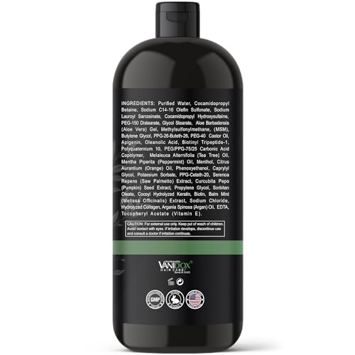 Tea Tree Shampoo For Men with Organic Tea Tree Oil and Carbonic Acid - Mens Tea Tree Shampoo For Itchy and Dry Scalp, Fights Hair Loss and Stimulates Hair Growth - With DHT Blockers (16 FL Oz) - Image 7