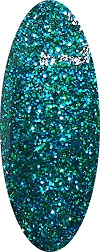 Teal Sparkling 1oz Dipping Powder Jar for Professional Nail Art - Image 2