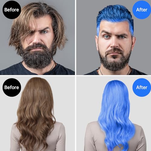 Temporary Washable Hair Color Wax Set 4 Colors for Adults & Kids Cosplay Parties - Image 3