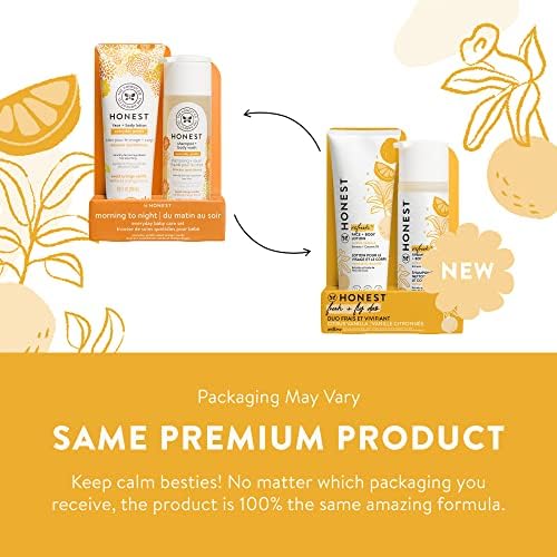 The Honest Company 2-in-1 Cleansing Shampoo + Body Wash and Face + Body Lotion Bundle | Gentle for Baby | Naturally Derived | Citrus Vanilla Refresh, 18.5 fl oz - Image 2