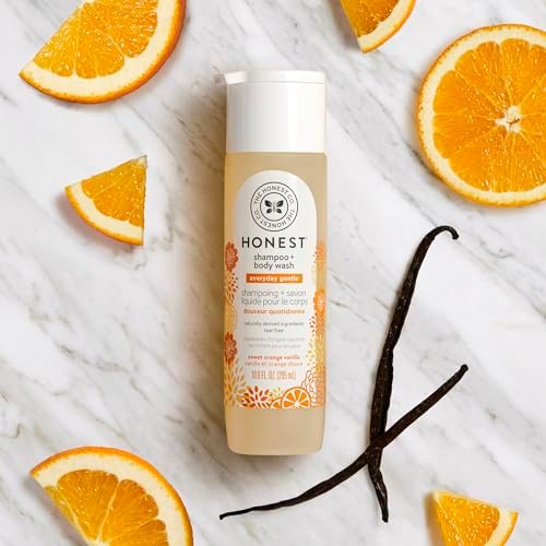 The Honest Company 2-in-1 Cleansing Shampoo + Body Wash and Face + Body Lotion Bundle | Gentle for Baby | Naturally Derived | Citrus Vanilla Refresh, 18.5 fl oz - Image 4