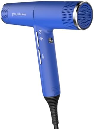 The IQ Perfetto easiQ | Lightweight and Quiet | Professional Hair Dryer with Ionic Generator and Oxy Active Technology | 1300W | Blue