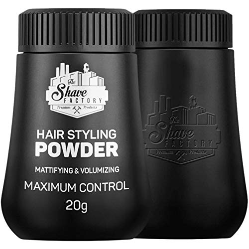 the shave factory Hair Styling Powder 20gr Mattifying Volumizing Powder with Maximum Control-Elegant Design, Ease Of Use