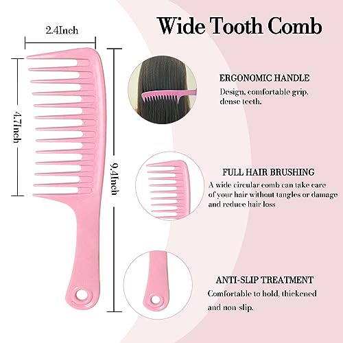 Tinashe Detangling Hair Brush Set,Detangler Brush for Curly Hair,Detangler Brush with Wide Tooth Brush, Rat Tail Comb for Parting,Detangling Brush for Natural Curly Dry Thick Straight Long Hair - Image 5