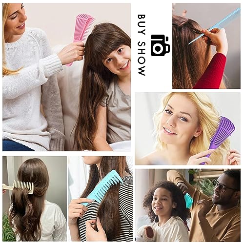 Tinashe Detangling Hair Brush Set,Detangler Brush for Curly Hair,Detangler Brush with Wide Tooth Brush, Rat Tail Comb for Parting,Detangling Brush for Natural Curly Dry Thick Straight Long Hair - Image 7