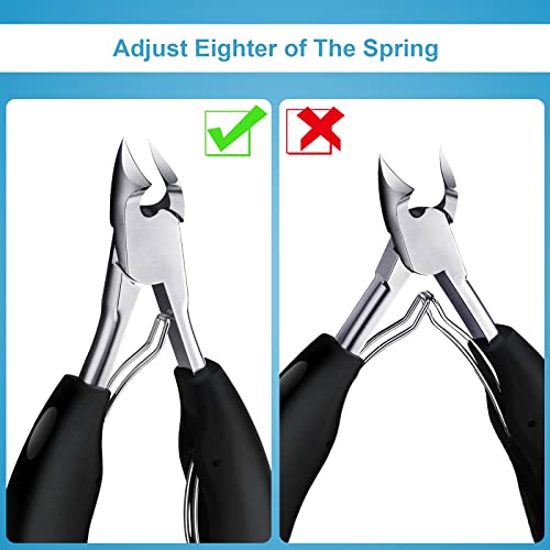 Toenail Clippers, Toe Nail Clippers for Thick Nails, Have Duty Nail Clipper Fingernail Clippers for Thick Nails,Seniors, Men, Women, Super Sharp Curved Blade Grooming Tool - Image 4