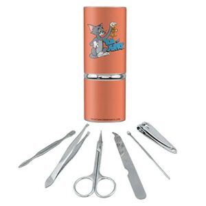 Tom and Jerry Best Friends Stainless Steel Manicure Pedicure Grooming Beauty Care Travel Kit