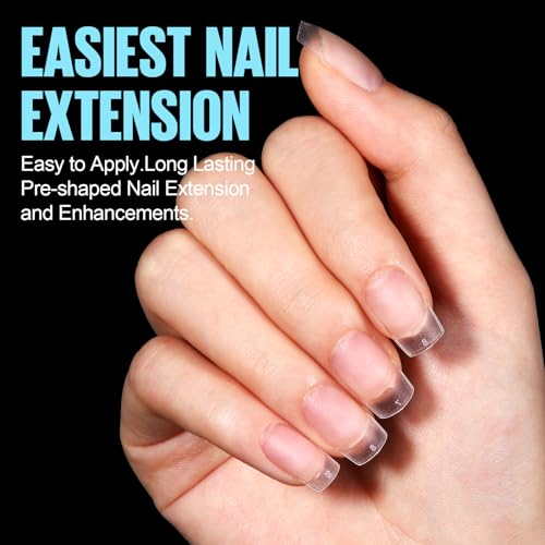 TOMICCA Short Square Nail Tips, 360Pcs Soft Tips, 15 Sizes Double-sided Matte Full Cover Gel False for Extensions and Professional DIY Nail Salon - Image 2