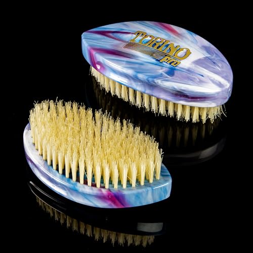 Torino Pro Curve Wave Brush #232- Curved Palm Medium Hard Shower brush - Reinforced bristles - Great for wolfing to manage your 360 Waves - Image 6