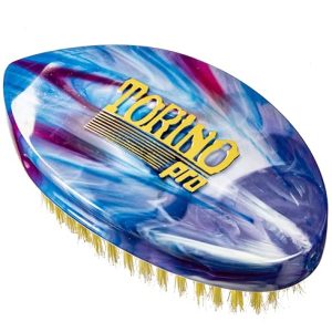 Torino Pro Curve Wave Brush #232- Curved Palm Medium Hard Shower brush - Reinforced bristles - Great for wolfing to manage your 360 Waves