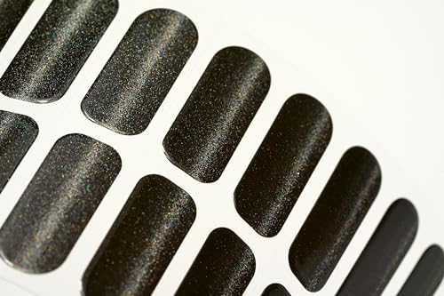 TOUGH GIRLS | 22 Semi-Cured Gel Nail Polish Strips | Brighter, Thicker, Tougher | UV LED Lamp Use Required | Includes Cuticle Stick, Nail File, Nail Wipes (Black Cat-Eye) - Image 5