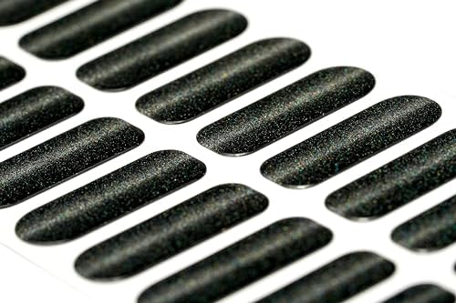 TOUGH GIRLS | 22 Semi-Cured Gel Nail Polish Strips | Brighter, Thicker, Tougher | UV LED Lamp Use Required | Includes Cuticle Stick, Nail File, Nail Wipes (Black Cat-Eye) - Image 2