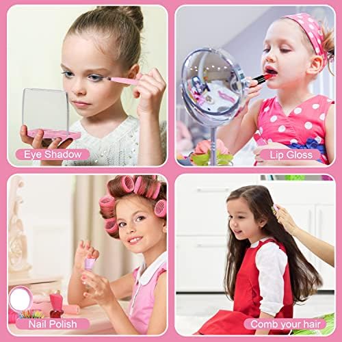 TOY Life Kids Washable Mermaid Makeup Kit for Girls Ages 4-12 with Non-Toxic Formula - Image 4
