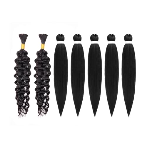 Toyotress 20 Inch Water Wave Human Braiding Hair 50g Bulk for Boho Braids