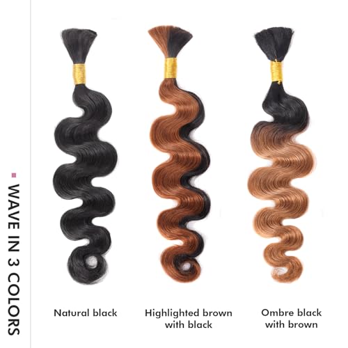 Toyotress 20 Inch Water Wave Human Braiding Hair 50g Bulk for Boho Braids - Image 3