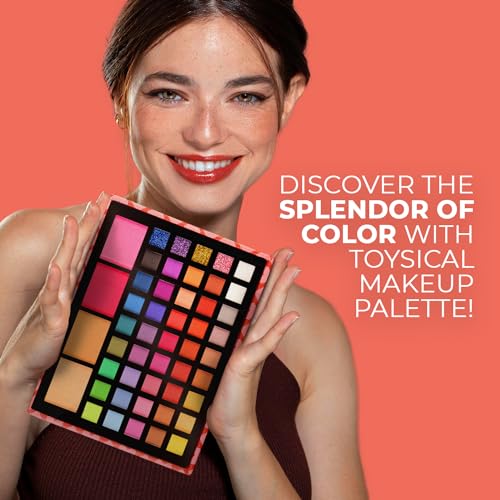 Toysical 2-Tier Makeup for Teens - Kids Makeup Kit for Girl, Real Washable Make Up for Teen Girls - Non Toxic 86 Colours Full Starter Cosmetics Set for Teenagers - Image 5
