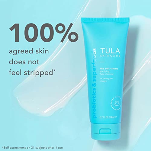 TULA Skin Care Cult Classic Purifying Face Cleanser - Supersize, Gentle and Effective Face Wash, Makeup Remover, Nourishing and Hydrating, 6.7 oz. - Image 5