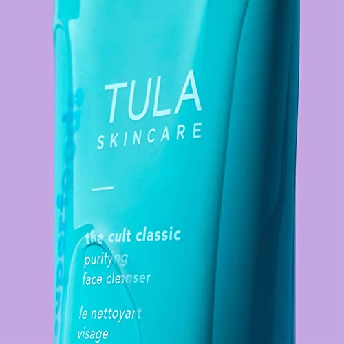 TULA Skin Care Cult Classic Purifying Face Cleanser - Supersize, Gentle and Effective Face Wash, Makeup Remover, Nourishing and Hydrating, 6.7 oz. - Image 3