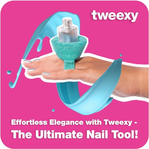 tweexy Wearable Nail Polish Holder Ring - Ideal Gift for Teenage Girls - Nail Polish Holder Stand for Manicure & Pedicure, Fingernail Painting - Nail Polish Accessories (Mermaid Sparkle) - Image 5