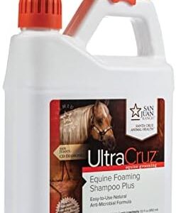 UltraCruz Equine 32 oz Foaming Shampoo Plus with Travel Applicator, New Condition