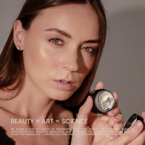 Under Eye Nourishing Cream | Vegan Formula | Diminishes Fine Lines, Puffiness, Dark Circles | Enriched with Antioxidants, Hyaluronic Acid, Peptides | 100% Natural | 15 ml | 0.5 fl oz - Image 4