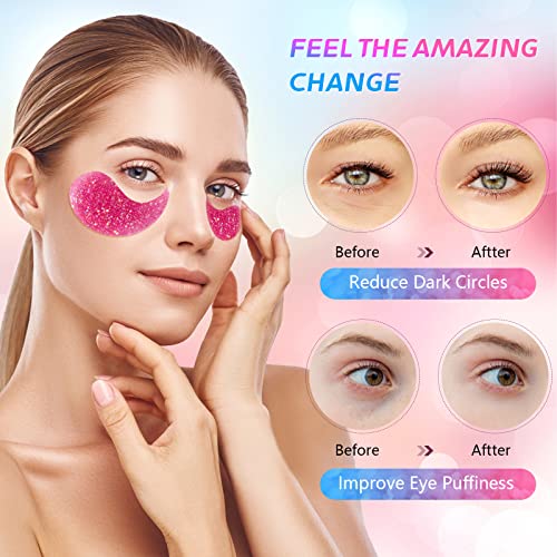 Under Eye Patches - 30 Pairs Collagen Under Eye Masks, Under Eye Patches For Dark Circles and Puffiness, Eye Patches For Puffy Eyes, Revitalize and Moisturize, Under Eye Treatment For Men and Women - Image 3