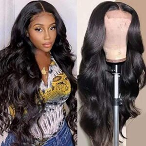 UNICE 24 Inch Body Wave Virgin Human Hair 5x5 HD Lace Closure Wig