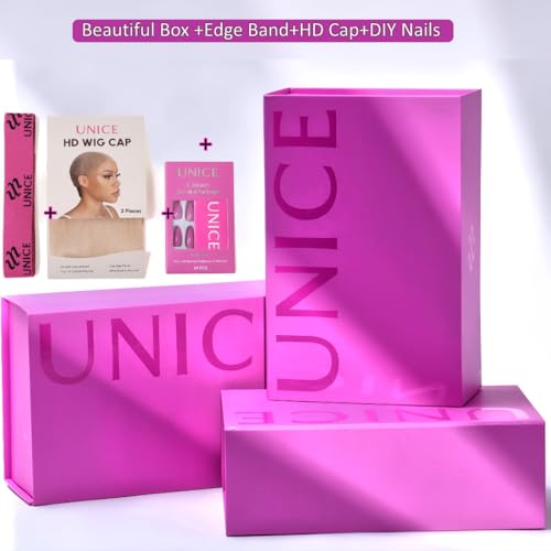 UNICE Bye Bye Knots Wig Body Wave 7x5 HD Lace Front Wigs Human Hair Bleached Invisible Knots Put on and Go Glueless Frontal Wig Human Hair Pre Plucked Pre Cut Lace Wig 180% Density 24 inch - Image 7
