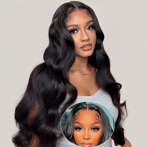 UNICE Bye Bye Knots Wig Body Wave 7x5 HD Lace Front Wigs Human Hair Bleached Invisible Knots Put on and Go Glueless Frontal Wig Human Hair Pre Plucked Pre Cut Lace Wig 180% Density 24 inch - Image 5