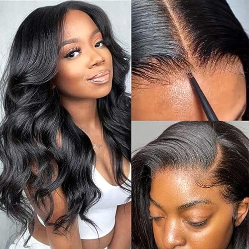 UNICE Bye Bye Knots Wig Body Wave 7x5 HD Lace Front Wigs Human Hair Bleached Invisible Knots Put on and Go Glueless Frontal Wig Human Hair Pre Plucked Pre Cut Lace Wig 180% Density 24 inch - Image 2