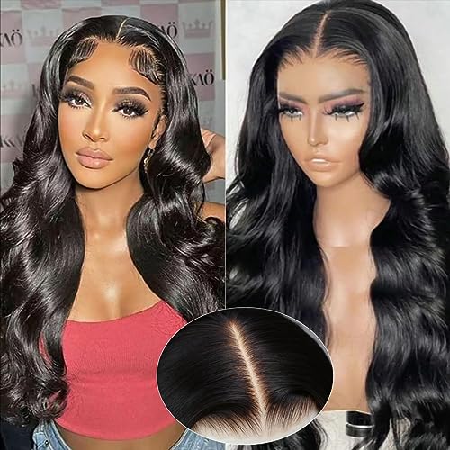UNICE Bye Bye Knots Wig Body Wave 7x5 HD Lace Front Wigs Human Hair Bleached Invisible Knots Put on and Go Glueless Frontal Wig Human Hair Pre Plucked Pre Cut Lace Wig 180% Density 24 inch