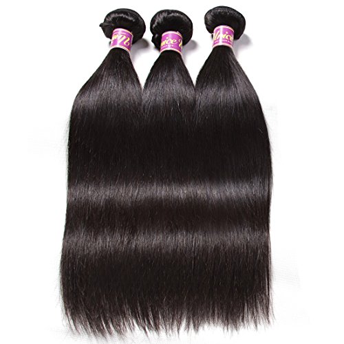 UNICE Hair 10A Malaysian Straight Human Hair 3 Bundles Unprocessed Virgin Human Hair Weave Extensions (8 10 12 inch) - Image 3